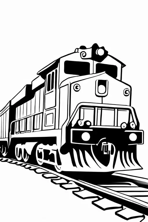 Freight Coloring Page 2 for Kids