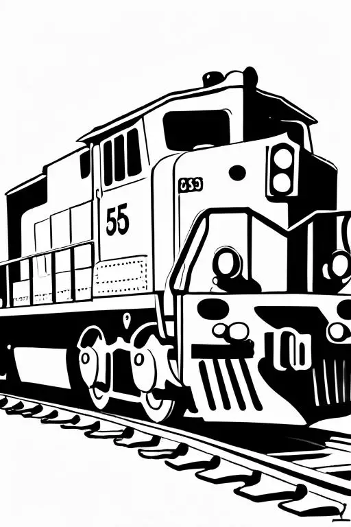 Freight Coloring Page 3 for Kids