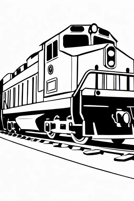 Freight Coloring Page 5 for Kids