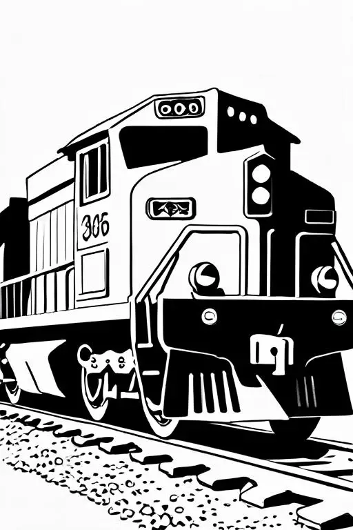 Freight Coloring Page 6 for Kids