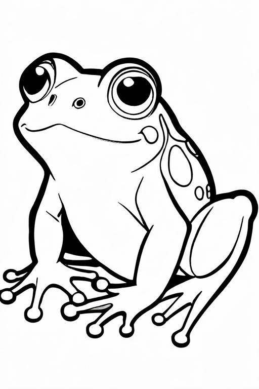 Frog Coloring Page 3 for Kids