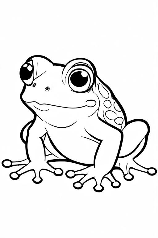 Frog Coloring Page 8 for Kids