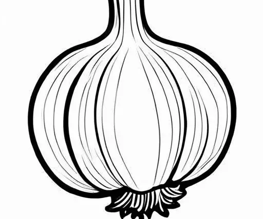 Garlic Coloring Page 1 for Kids