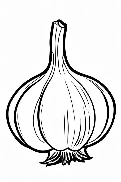 Garlic Coloring Page 11 for Kids