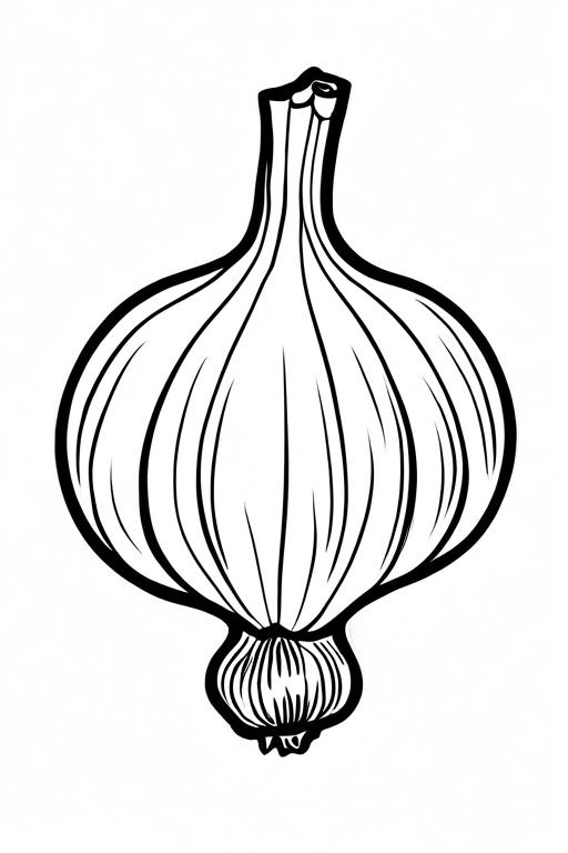 Garlic Coloring Page 13 for Kids