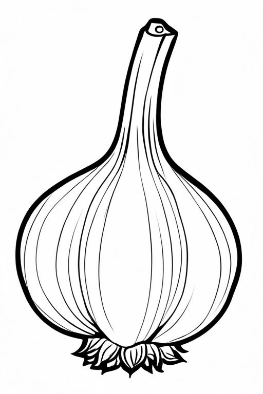 Garlic Coloring Page 14 for Kids