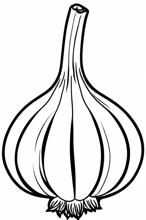 Garlic Coloring Page 15 for Kids