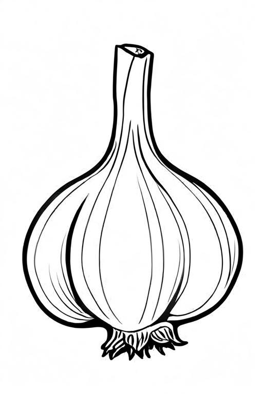 Garlic Coloring Page 16 for Kids