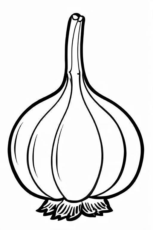 Garlic Coloring Page 17 for Kids