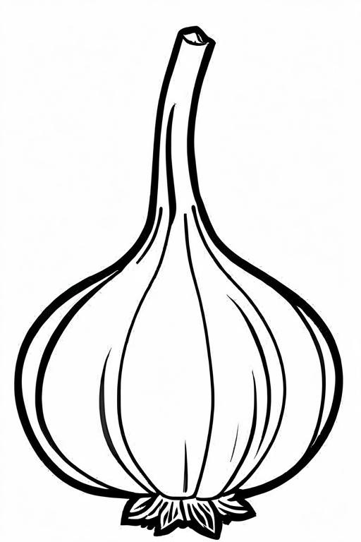 Garlic Coloring Page 19 for Kids