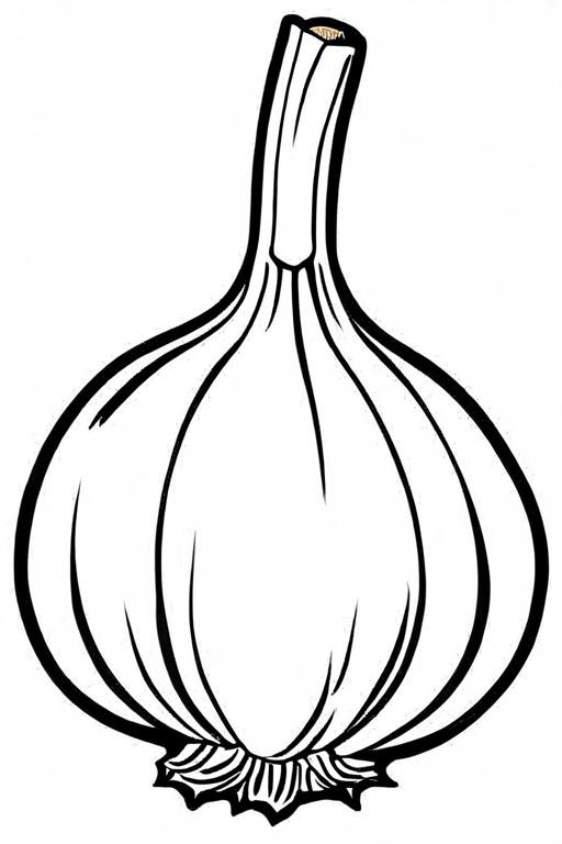 Garlic Coloring Page 21 for Kids