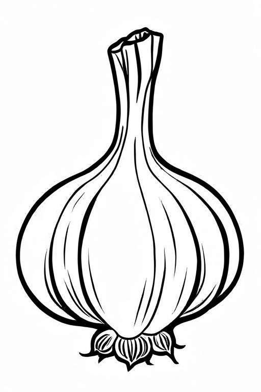 Garlic Coloring Page 22 for Kids