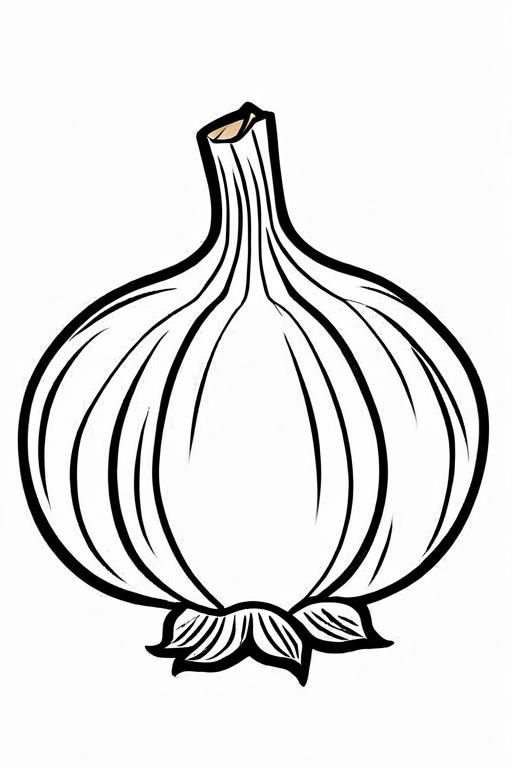 Garlic Coloring Page 23 for Kids