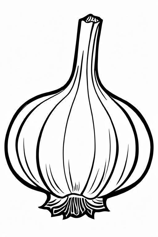 Garlic Coloring Page 24 for Kids