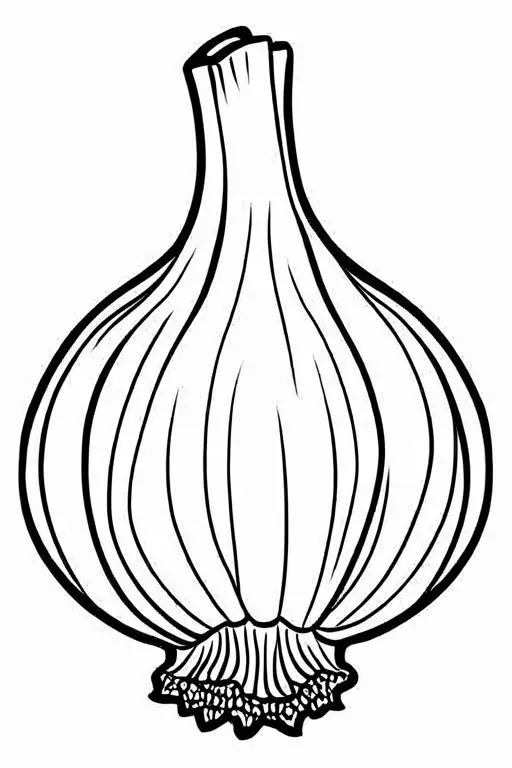 Garlic Coloring Page 25 for Kids