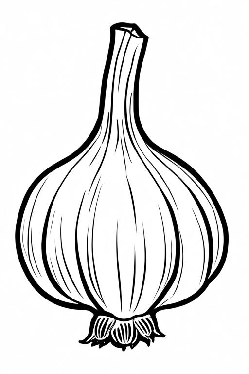 Garlic Coloring Page 27 for Kids