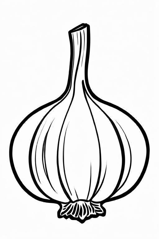 Garlic Coloring Page 29 for Kids