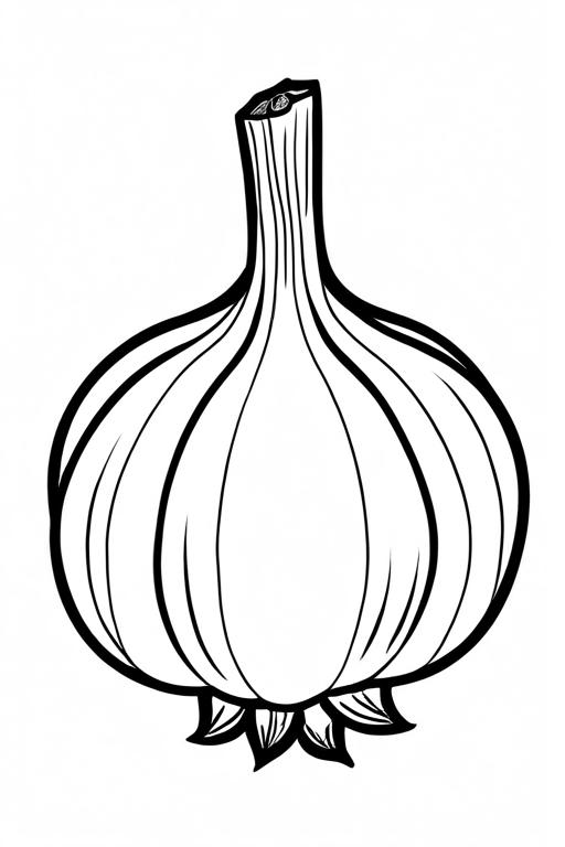 Garlic Coloring Page 30 for Kids