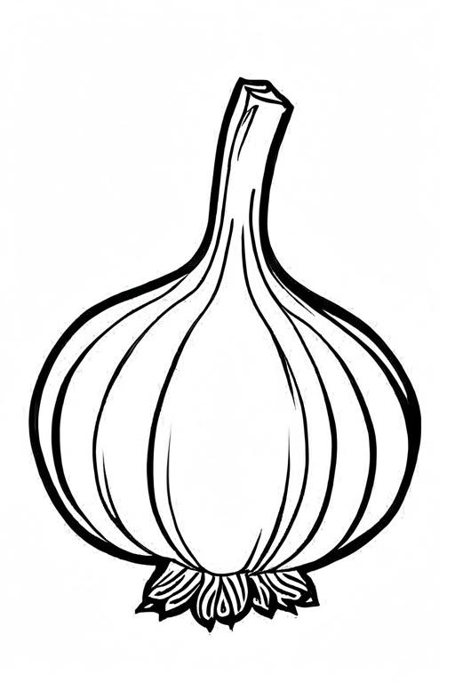 Garlic Coloring Page 33 for Kids