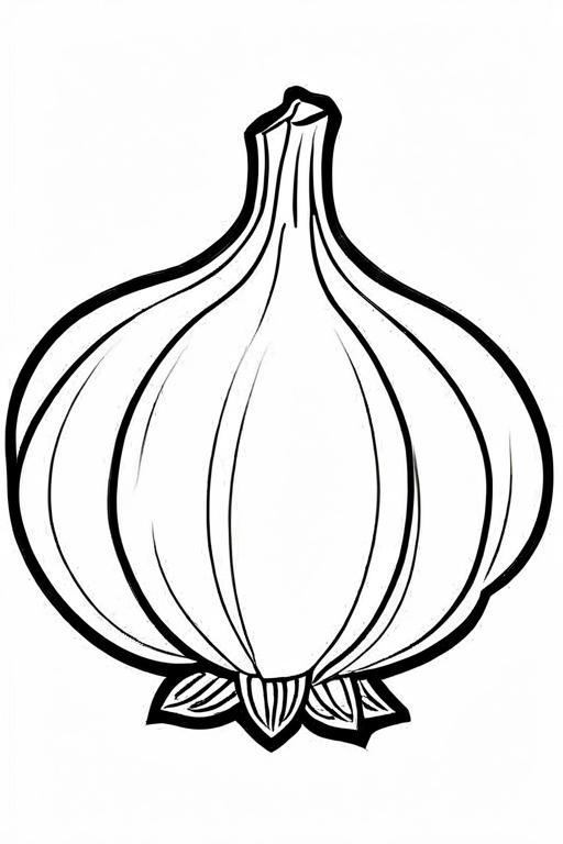 Garlic Coloring Page 34 for Kids