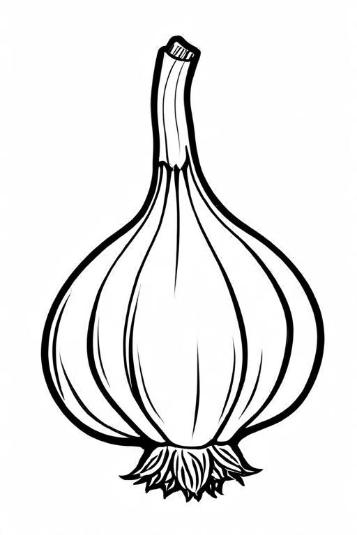 Garlic Coloring Page 36 for Kids