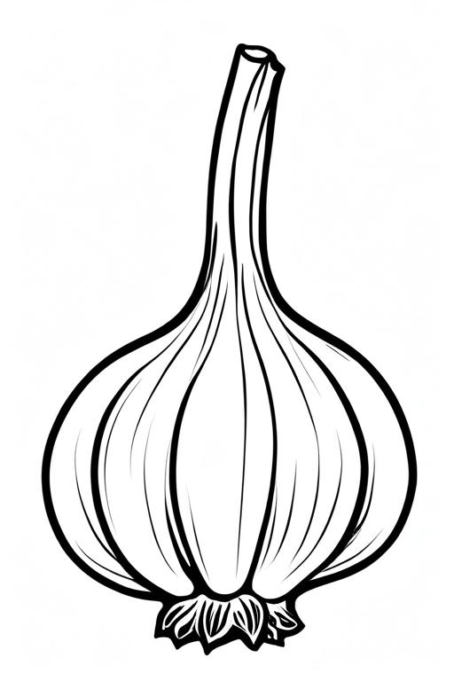 Garlic Coloring Page 37 for Kids