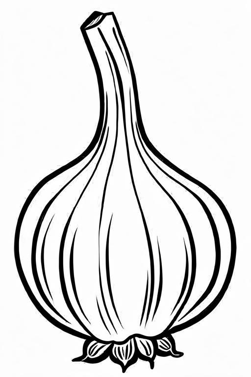 Garlic Coloring Page 38 for Kids