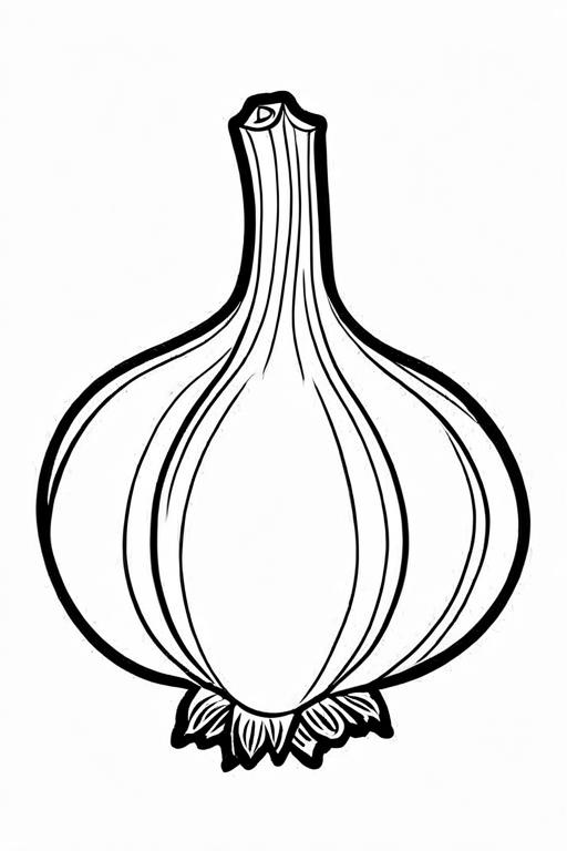 Garlic Coloring Page 39 for Kids