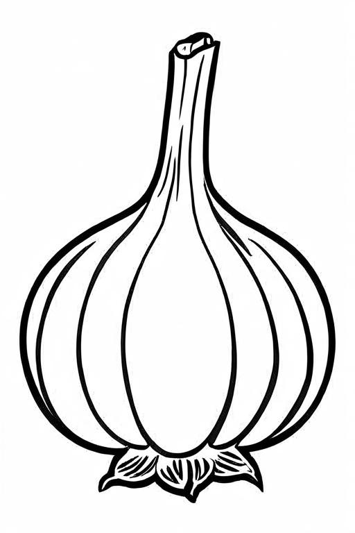 Garlic Coloring Page 40 for Kids