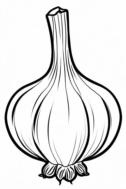 Garlic Coloring Page 41 for Kids