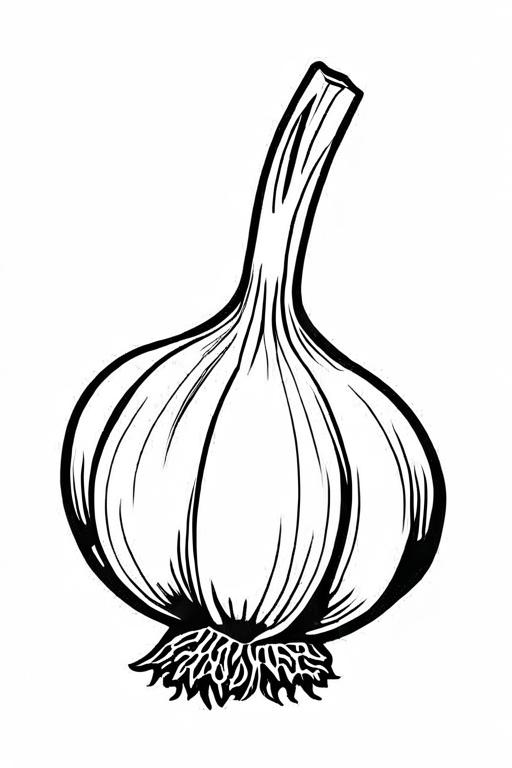 Garlic Coloring Page 42 for Kids