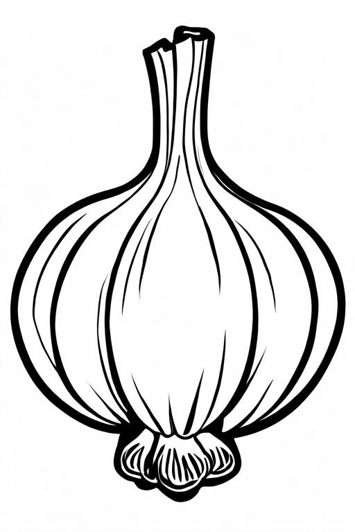 Garlic Coloring Page 43 for Kids