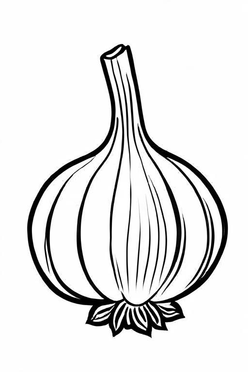 Garlic Coloring Page 44 for Kids