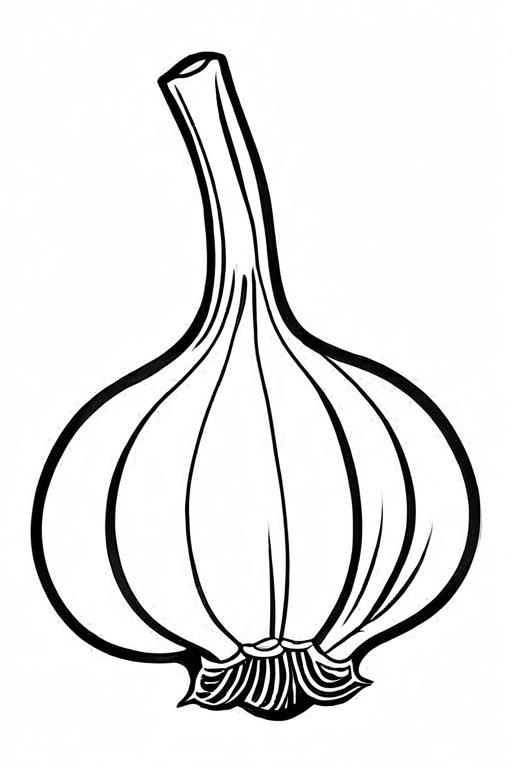 Garlic Coloring Page 47 for Kids