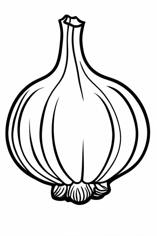 Garlic Coloring Page 48 for Kids