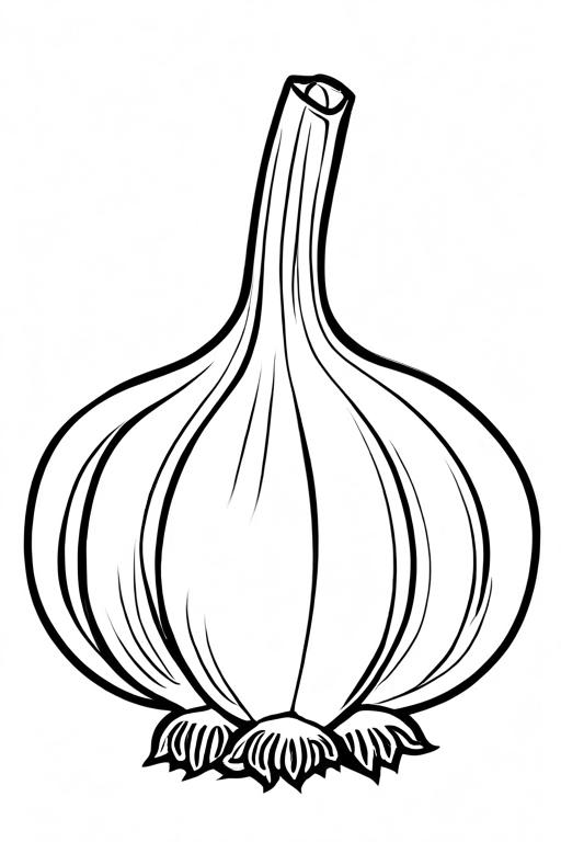 Garlic Coloring Page 49 for Kids