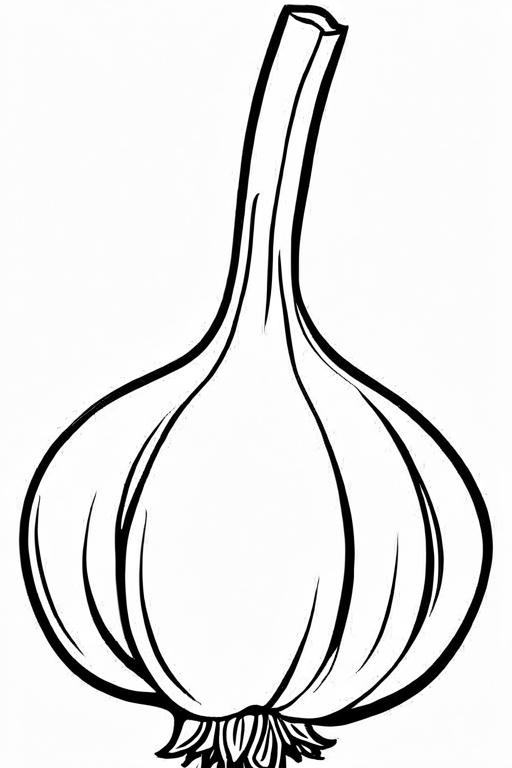 Garlic Coloring Page 5 for Kids