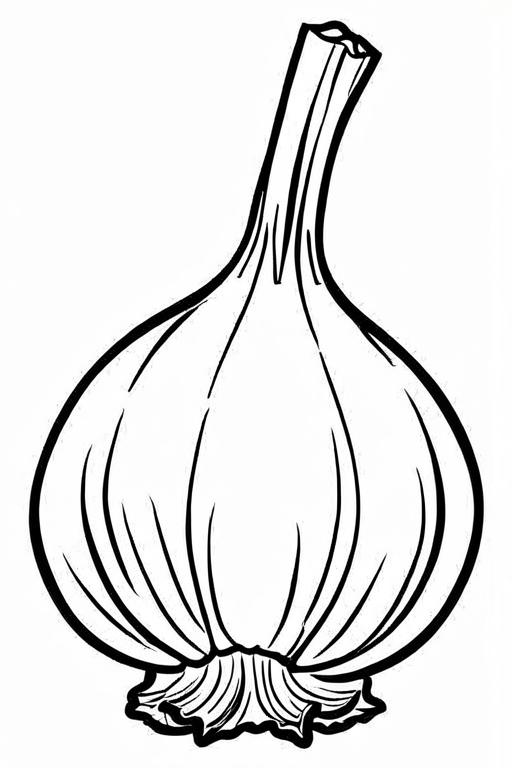 Garlic Coloring Page 50 for Kids