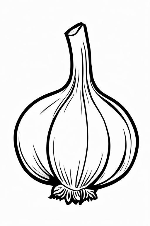 Garlic Coloring Page 51 for Kids