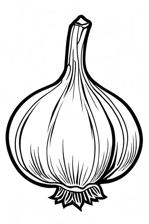 Garlic Coloring Page 54 for Kids