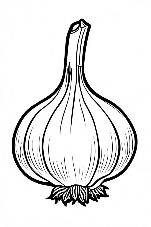 Garlic Coloring Page 56 for Kids