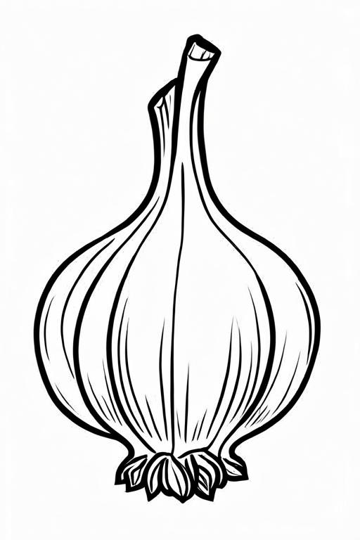 Garlic Coloring Page 57 for Kids