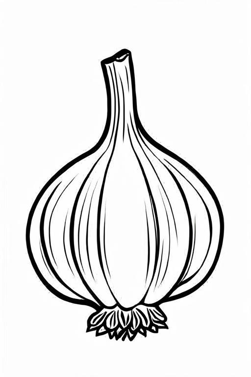 Garlic Coloring Page 58 for Kids