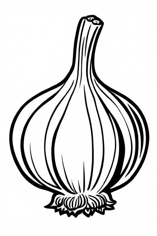 Garlic Coloring Page 59 for Kids