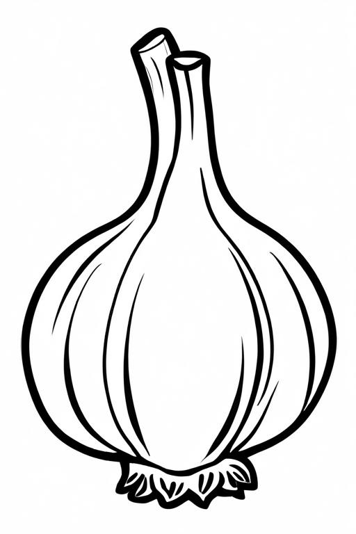 Garlic Coloring Page 60 for Kids