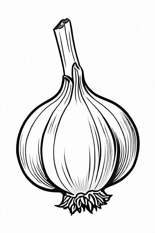 Garlic Coloring Page 61 for Kids