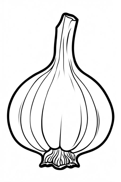 Garlic Coloring Page 62 for Kids