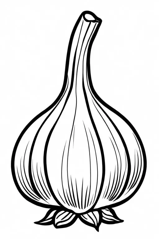 Garlic Coloring Page 64 for Kids