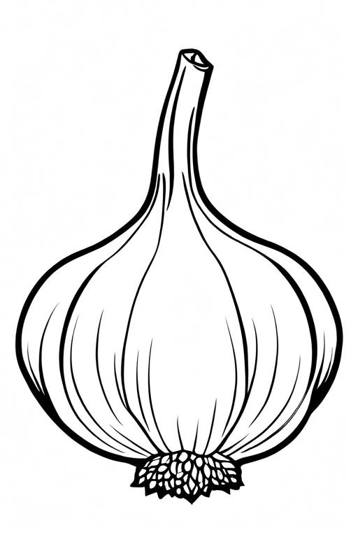 Garlic Coloring Page 66 for Kids