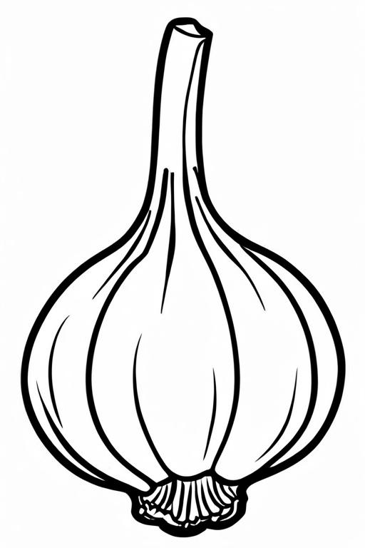 Garlic Coloring Page 68 for Kids